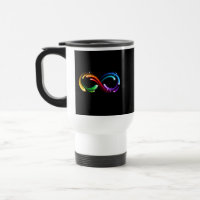 Infinity symbol of rainbow comets