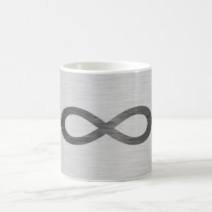 Infinity Symbol On Faux Metal Texture by STaylor Coffee Mug