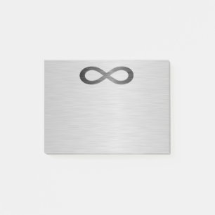 Infinity Symbol On Faux Metal Texture by STaylor Post-it Notes