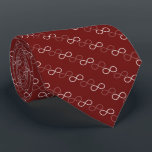 Infinity Symbol Pattern | Geek Dark Red Tie<br><div class="desc">Infinity symbol design — great for students,  mathematicians,  math/science teachers,  professors,  researchers or for all you scientist types out there!
 ★★★ 
Infinity means that it lasts forever and never ends.
 ··· » For design requests or questions,  custom requests are accepted: Ties4U (© by Houk Studio) ··· » Email: houk.studio@gmail.com</div>