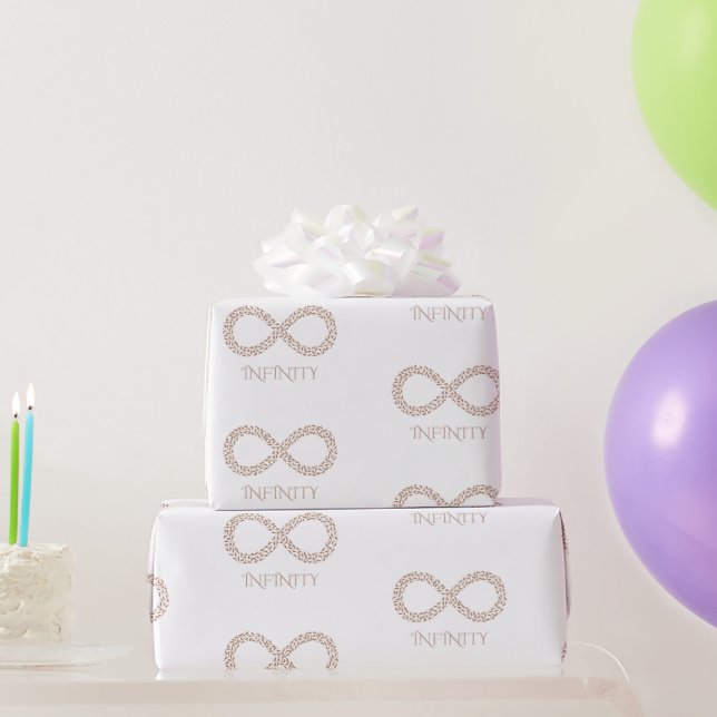 Infinity Symbol, Romantic Wrapping Paper (Party Gifts)