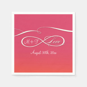 Infinity Symbol Sign Infinite Love Wedding Ombre Napkin