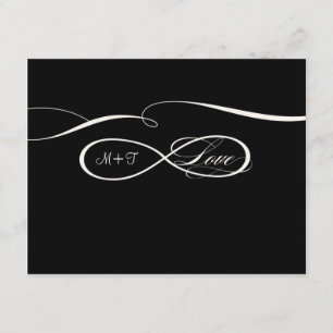 Infinity Symbol Sign Infinite Love Weddings RSVP Card
