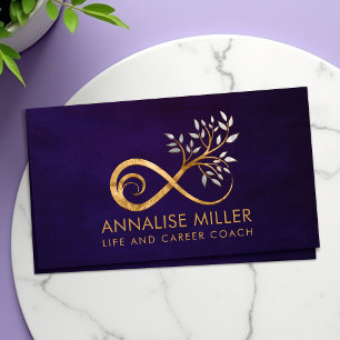 Infinity Symbol - Tree branch Business Card