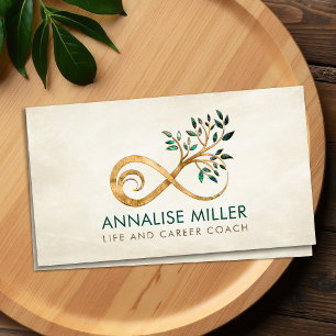 Infinity Symbol - Tree branch Business Card