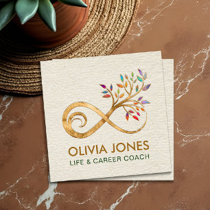 Infinity Symbol - Tree branch Square Business Card