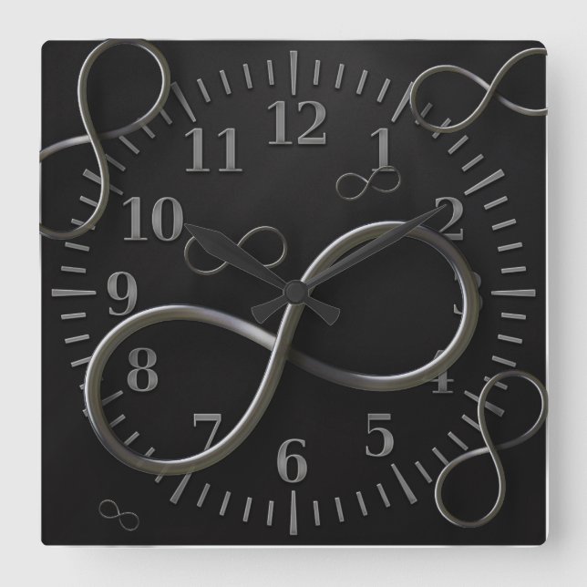 Infinity Symbol Wall Clock (Front)