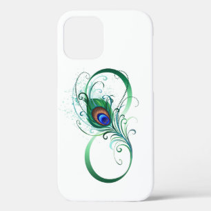 Infinity Symbol with Peacock Feather iPhone 12 Pro Case