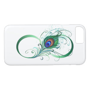Infinity Symbol with Peacock Feather iPhone 8/7 Case
