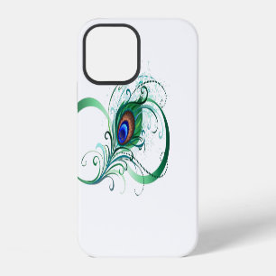 Infinity Symbol with Peacock Feather iPhone 12 Case