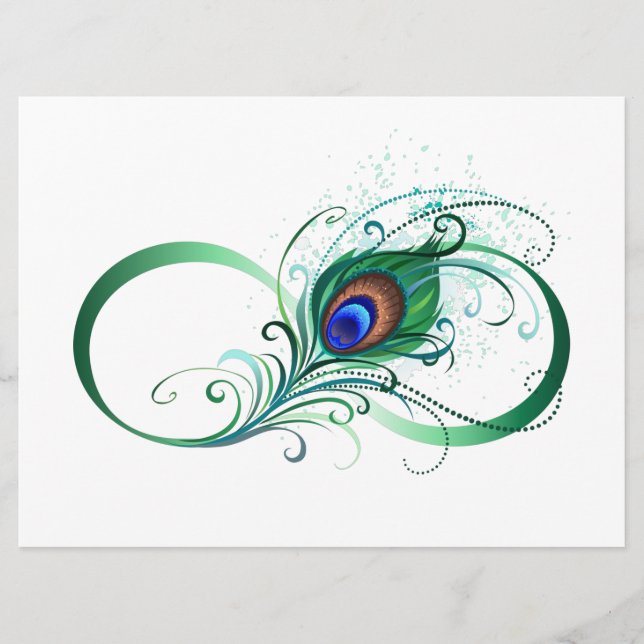 Infinity Symbol with Peacock Feather Programme (Front)