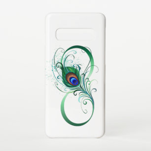 Infinity Symbol with Peacock Feather Samsung Galaxy Case