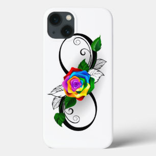 Infinity Symbol with Rainbow Rose iPhone 13 Case