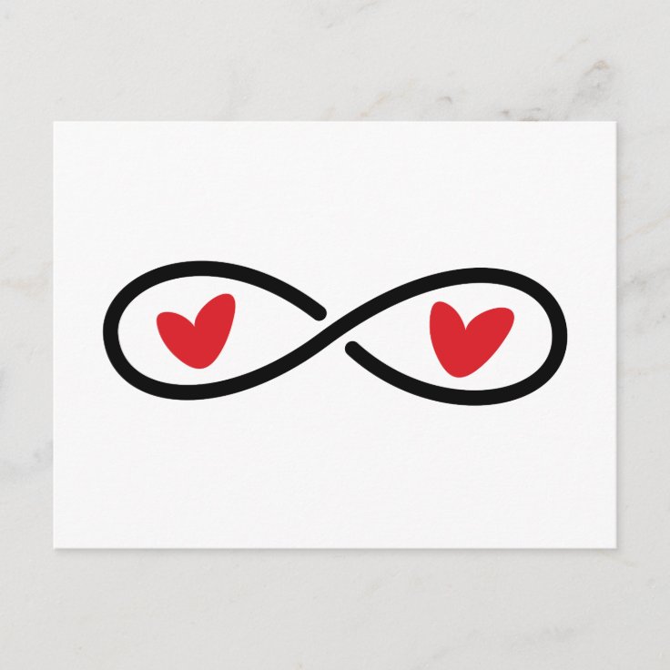 infinity symbol love in a heart