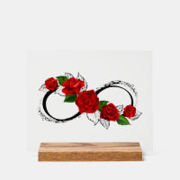 Infinity Symbol with Red Roses