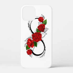 Infinity Symbol with Red Roses iPhone 12 Mini Case