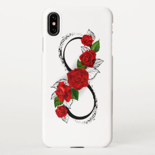 Infinity Symbol with Red Roses iPhone XS Max Case