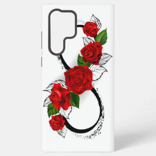 Infinity Symbol with Red Roses Samsung Galaxy Case