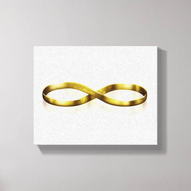 Infinity Wedding rings Canvas Print (Front)