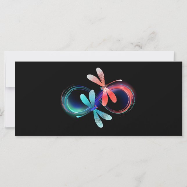 Infinity with glowing dragonflies (Front)