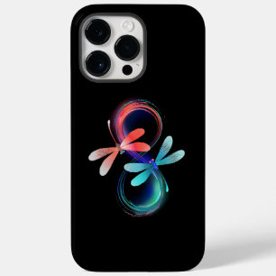 Infinity with glowing dragonflies Case-Mate iPhone 14 pro max case