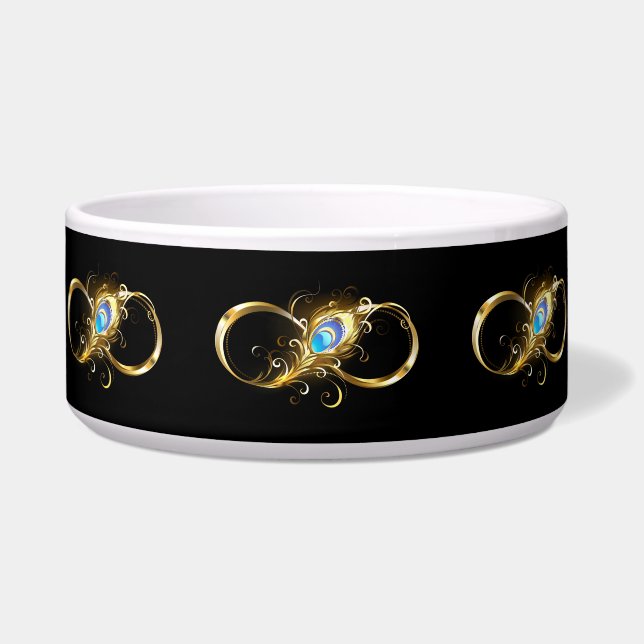 Infinity with Golden Peacock Feather (Front)