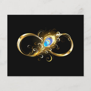Infinity with Golden Peacock Feather Flyer