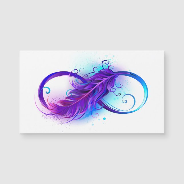 Infinity with Purple Feather (Front)