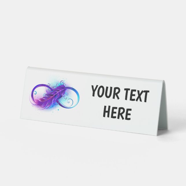 Infinity with Purple Feather (Front)