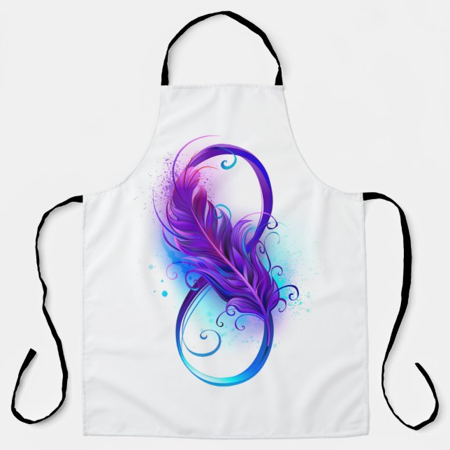 Infinity with Purple Feather Apron (Front)