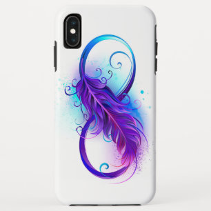 Infinity with Purple Feather iPhone XS Max Case