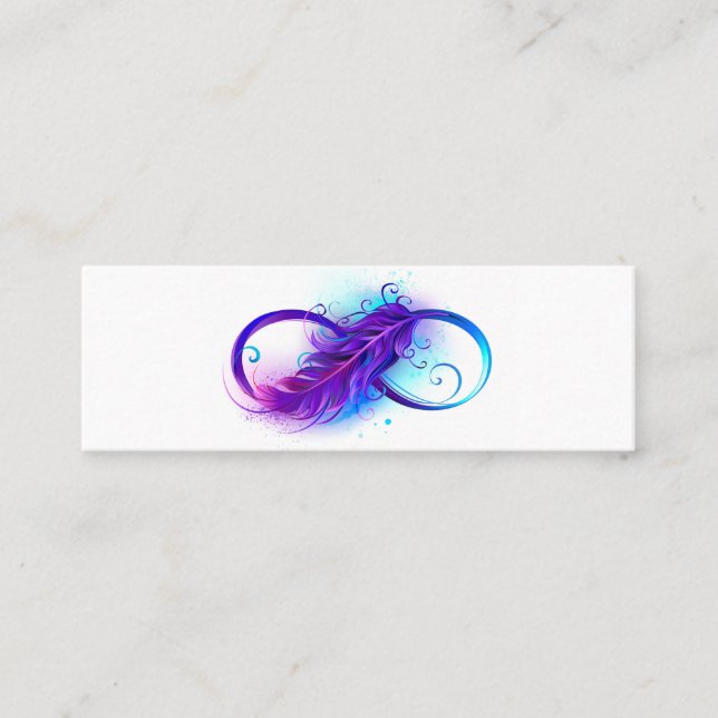 Infinity with Purple Feather Loyalty Card (Front)