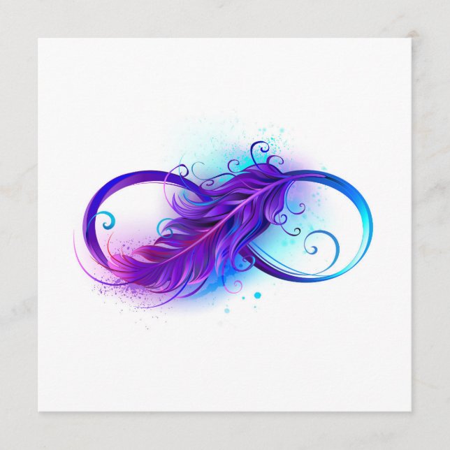 Infinity with Purple Feather Programme (Front)