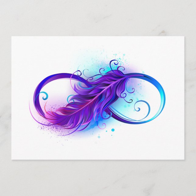 Infinity with Purple Feather Programme (Front)