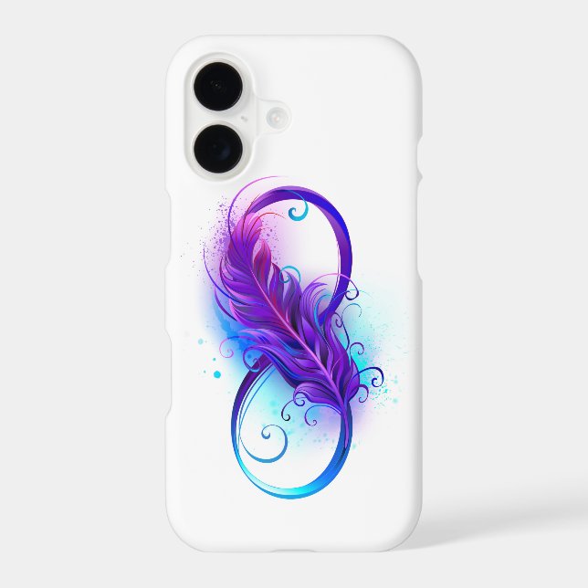 Infinity with Purple Feather Samsung Galaxy Case (Back)