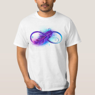 Infinity with Purple Feather T-Shirt