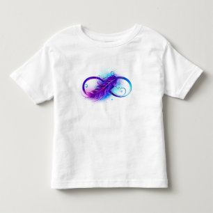 Infinity with Purple Feather Toddler T-Shirt