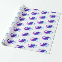 Infinity with Purple Feather