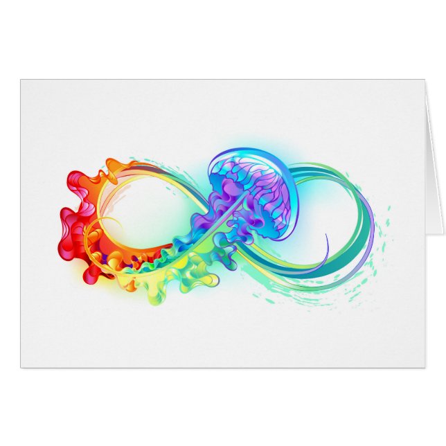Infinity with Rainbow Jellyfish (Front Horizontal)