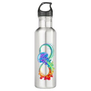Infinity with Rainbow Jellyfish 710 Ml Water Bottle