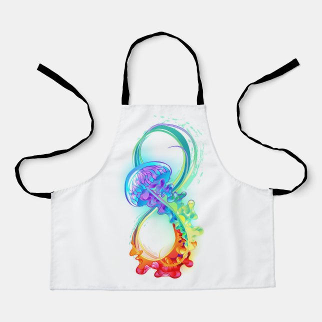 Infinity with Rainbow Jellyfish Apron (Front)