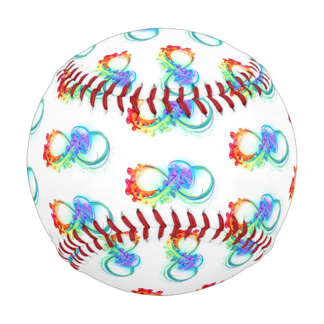 Infinity with Rainbow Jellyfish Baseball (Front)