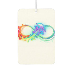 Infinity with Rainbow Jellyfish Car Air Freshener