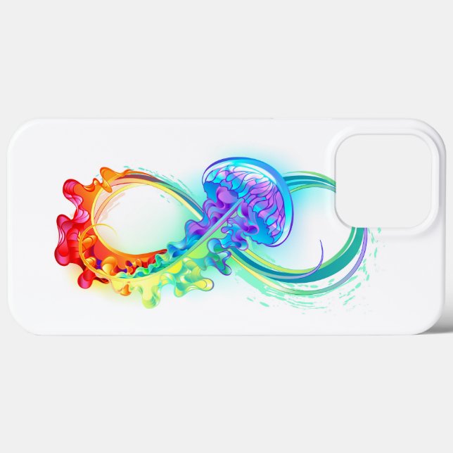 Infinity with Rainbow Jellyfish Case-Mate iPhone Case (Back (Horizontal))