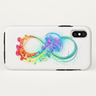 Infinity with Rainbow Jellyfish iPhone X Case
