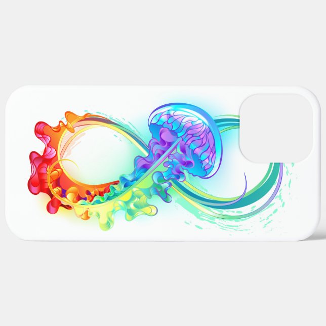 Infinity with Rainbow Jellyfish Case-Mate iPhone Case (Back / Right)