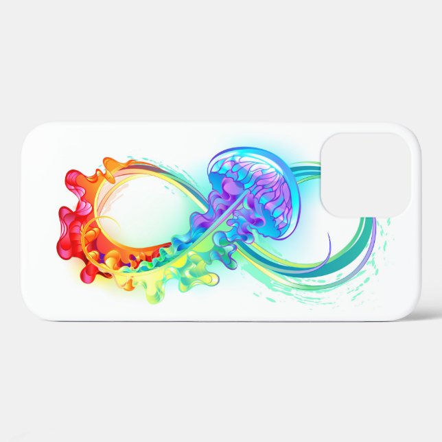 Infinity with Rainbow Jellyfish Case-Mate iPhone Case (Back (Horizontal))