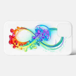 Infinity with Rainbow Jellyfish iPhone 13 Case
