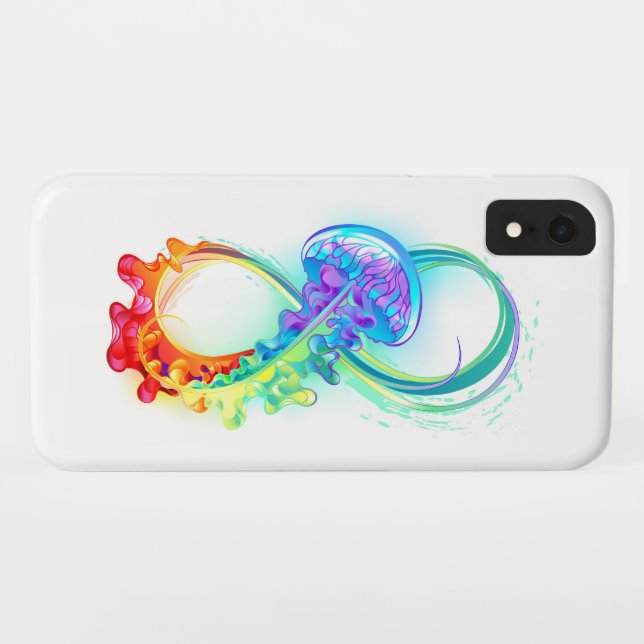 Infinity with Rainbow Jellyfish Case-Mate iPhone Case (Back (Horizontal))