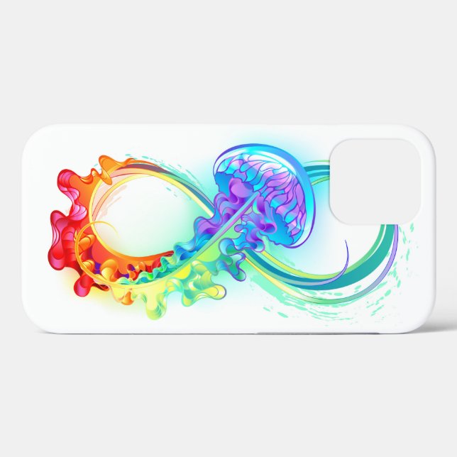 Infinity with Rainbow Jellyfish Case-Mate iPhone Case (Back (Horizontal))
